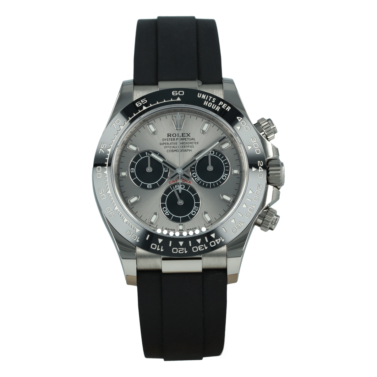 Rolex Cosmograph Daytona 116519LN Oro Blanco Oysterflex *Como Nuevo* | Comprar reloj Rolex de segunda mano
