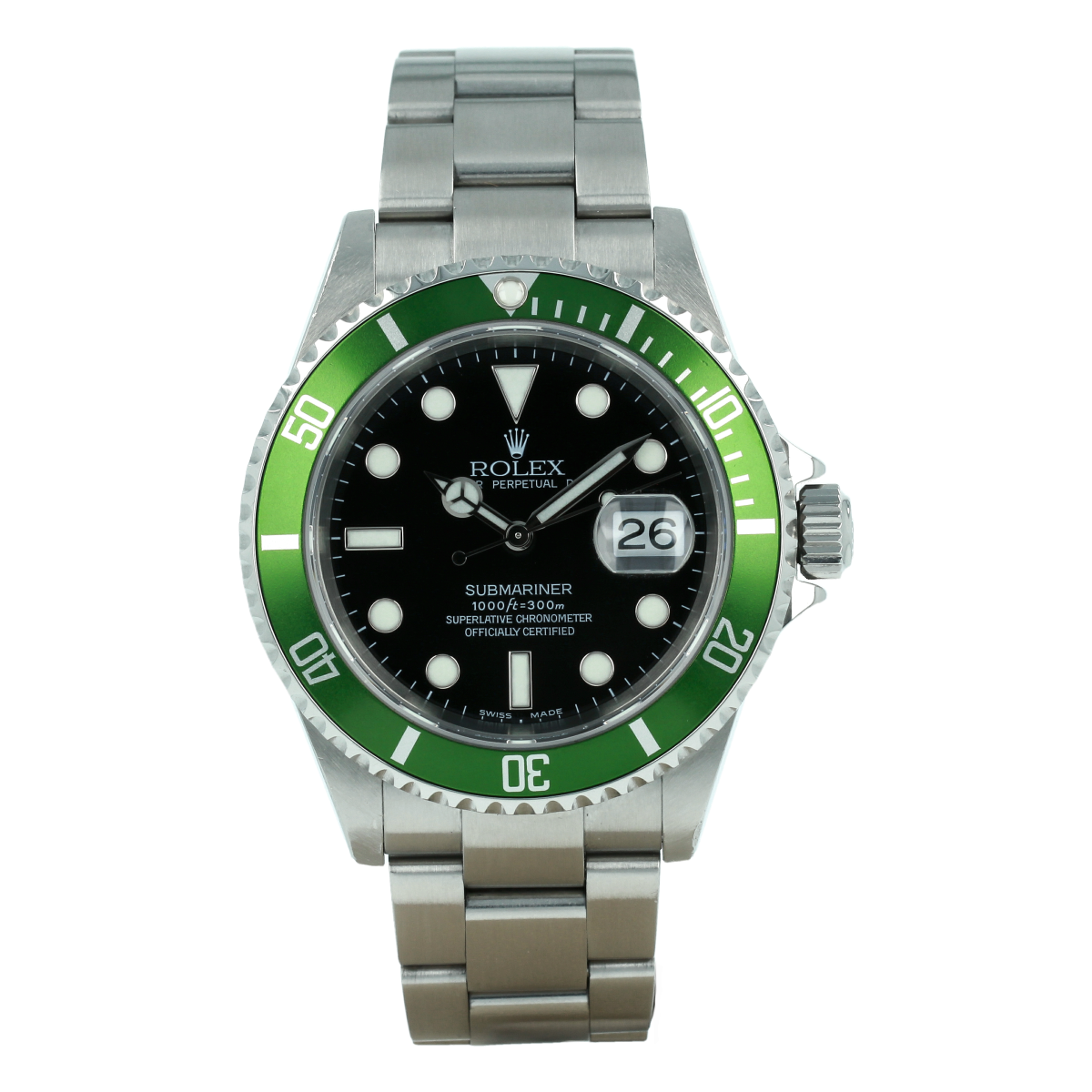 Rolex Submariner Date 16610LV “Kermit MK1 (2004) *Full Set* | Buy pre-owned Rolex watch
