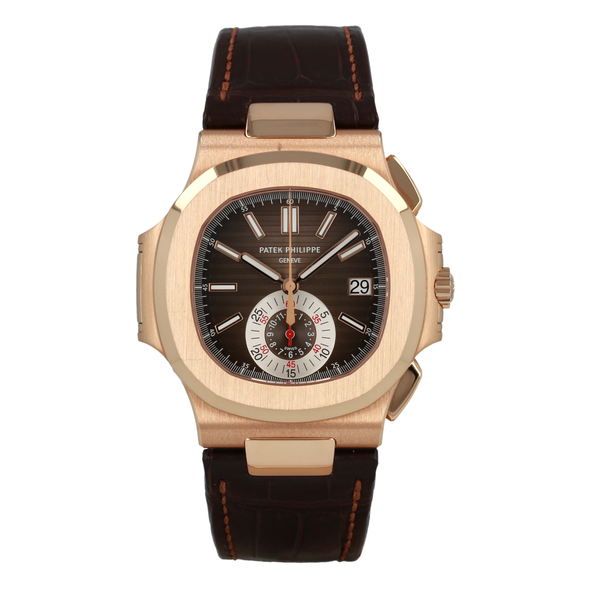 Patek Philippe Nautilus Chronograph 5980R Rose Gold *Full Set* | Buy pre-owned Patek Philippe watch