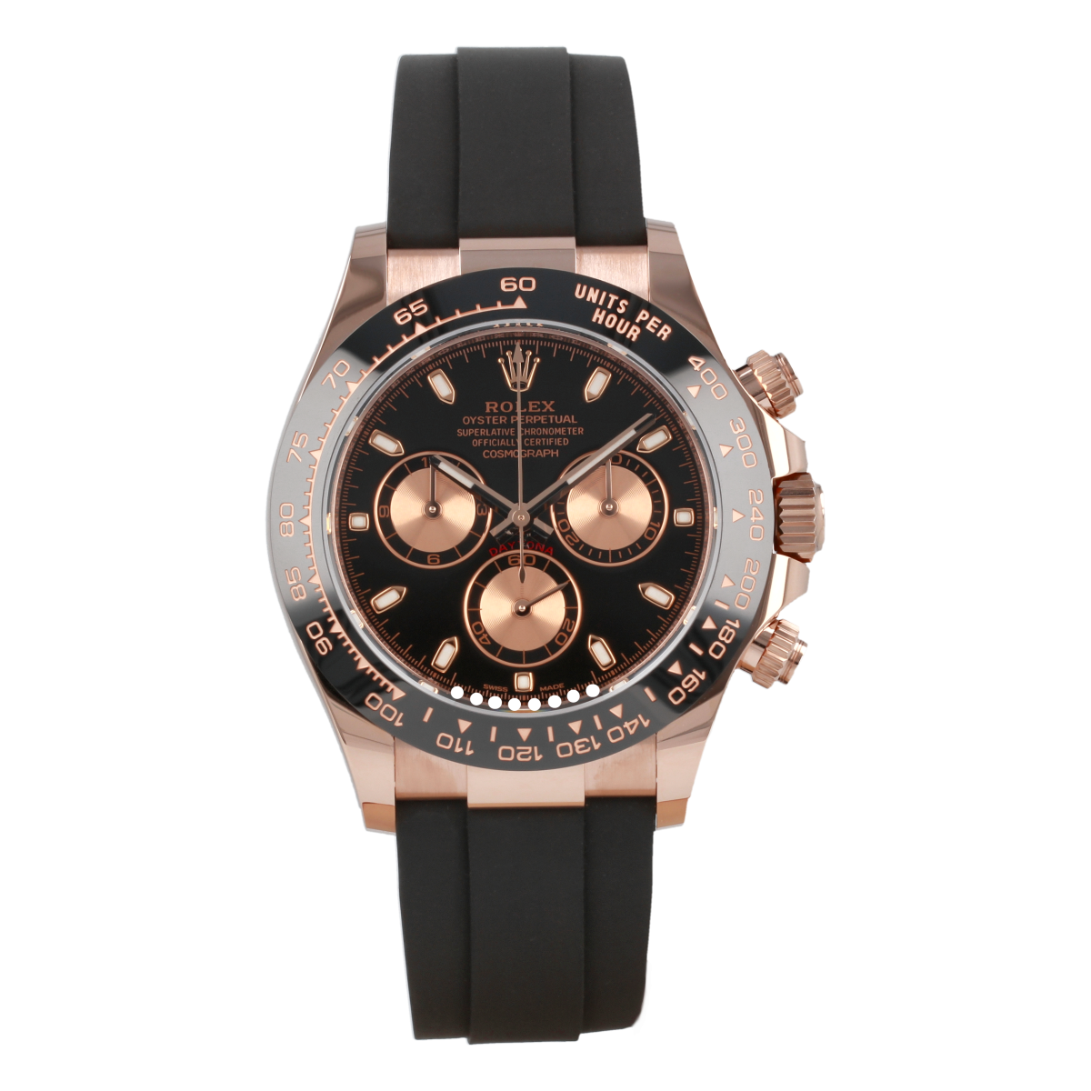 Rolex Cosmograph Daytona 116515LN Everose Gold Oysterflex *Brand-New* | Buy pre-owned Rolex watch