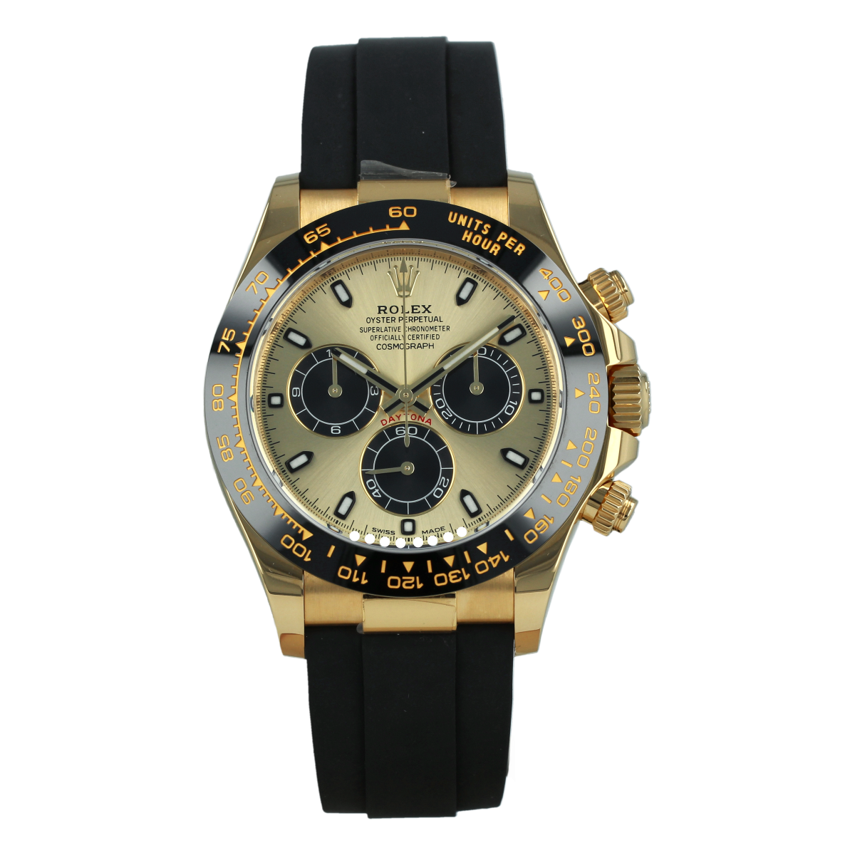 Rolex Cosmograph Daytona 116518LN Yellow Gold Champagne Dial | Buy pre-owned Rolex watch