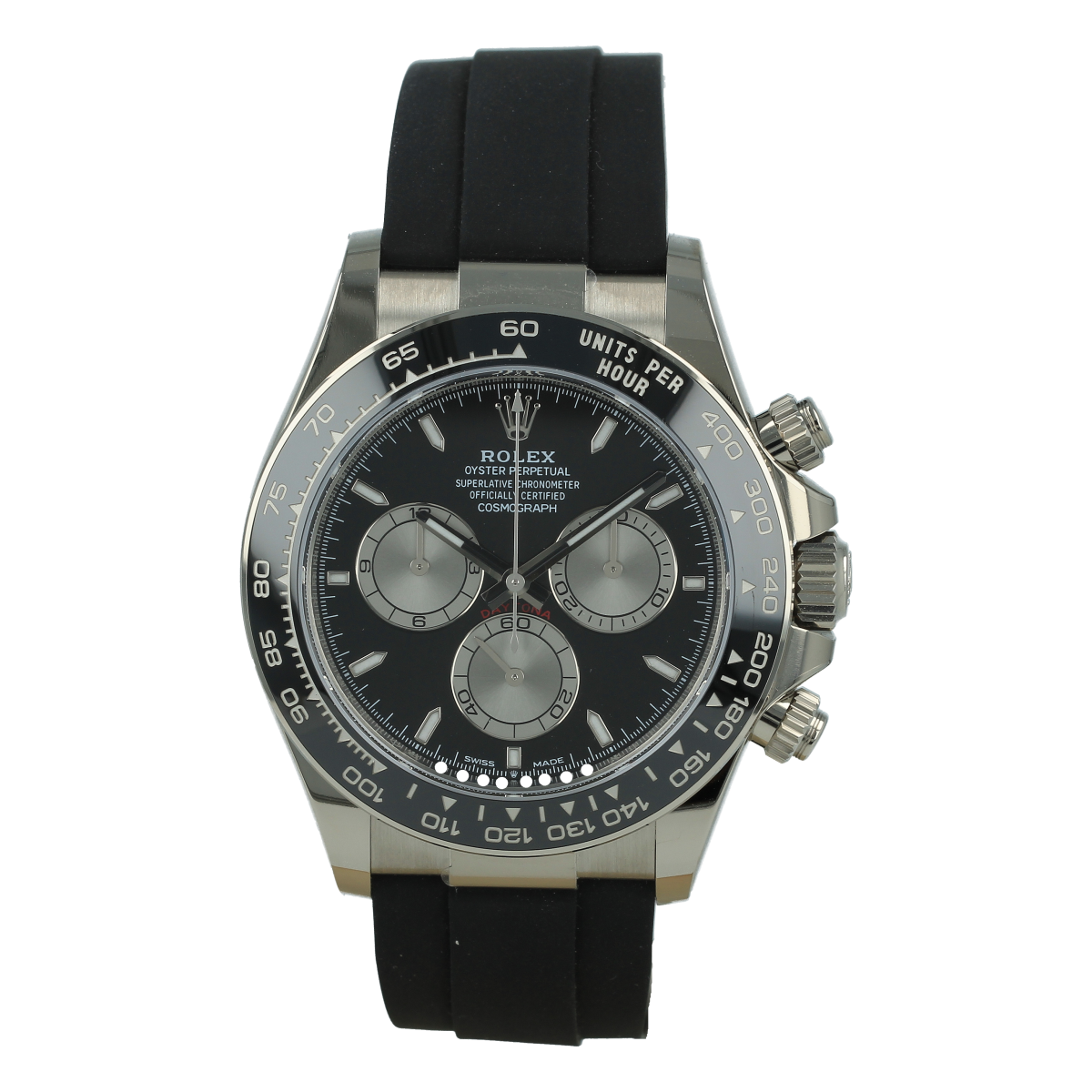 Rolex Cosmograph Daytona 116519LN Oro Blanco Oysterflex *Nuevo a Estrenar* | Comprar reloj Rolex de segunda mano