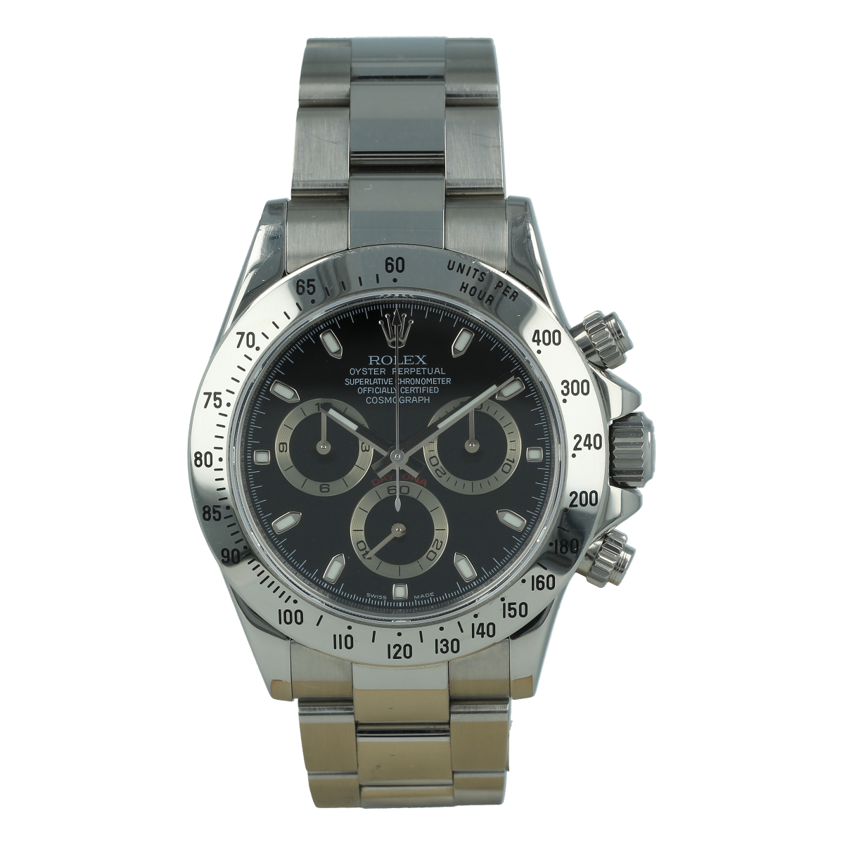 Rolex Cosmograph Daytona 116520 Black Dial  Unpolished* | Buy pre-owned Rolex watch
