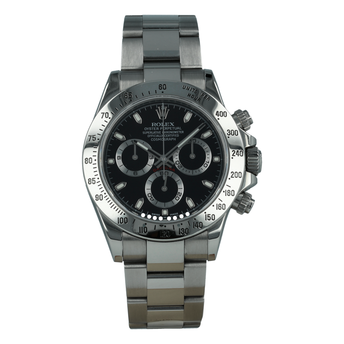 Rolex Cosmograph Daytona 116520 Black Dial *Full Set, Unpolished* | Buy pre-owned Rolex watch