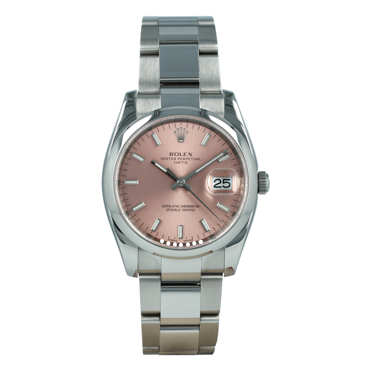 Rolex Date 115200 34mm Esfera Rosa *Completo* | Comprar reloj Rolex de segunda mano