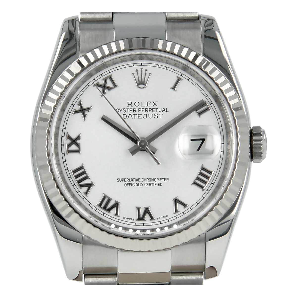 Rolex Datejust 116234 36mm White Dial 