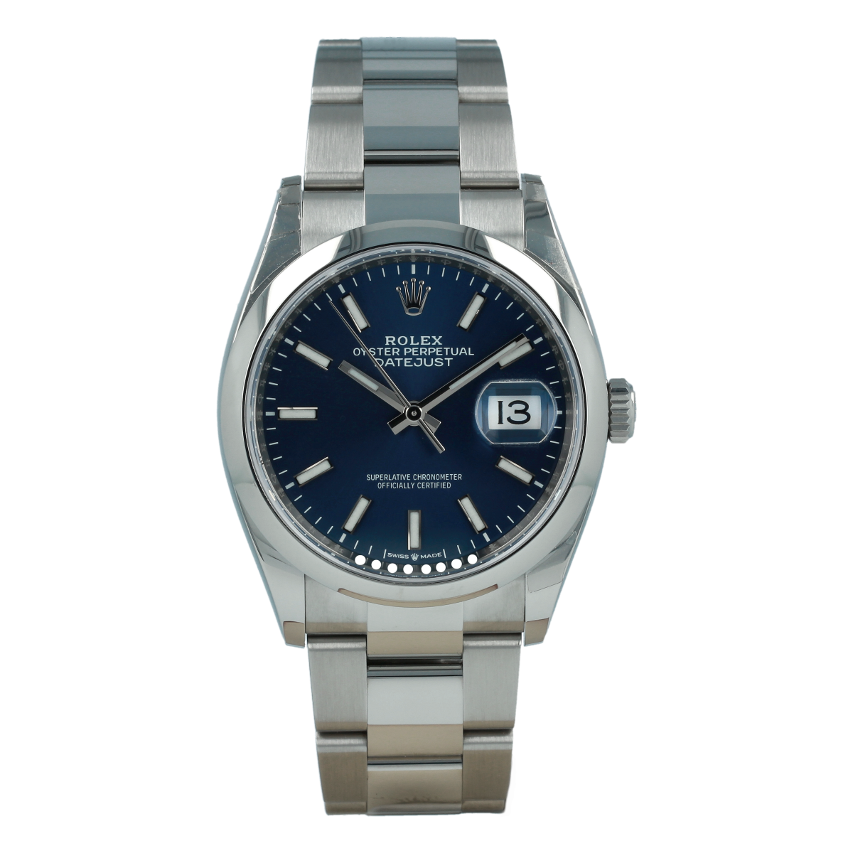 datejust 36mm blue dial