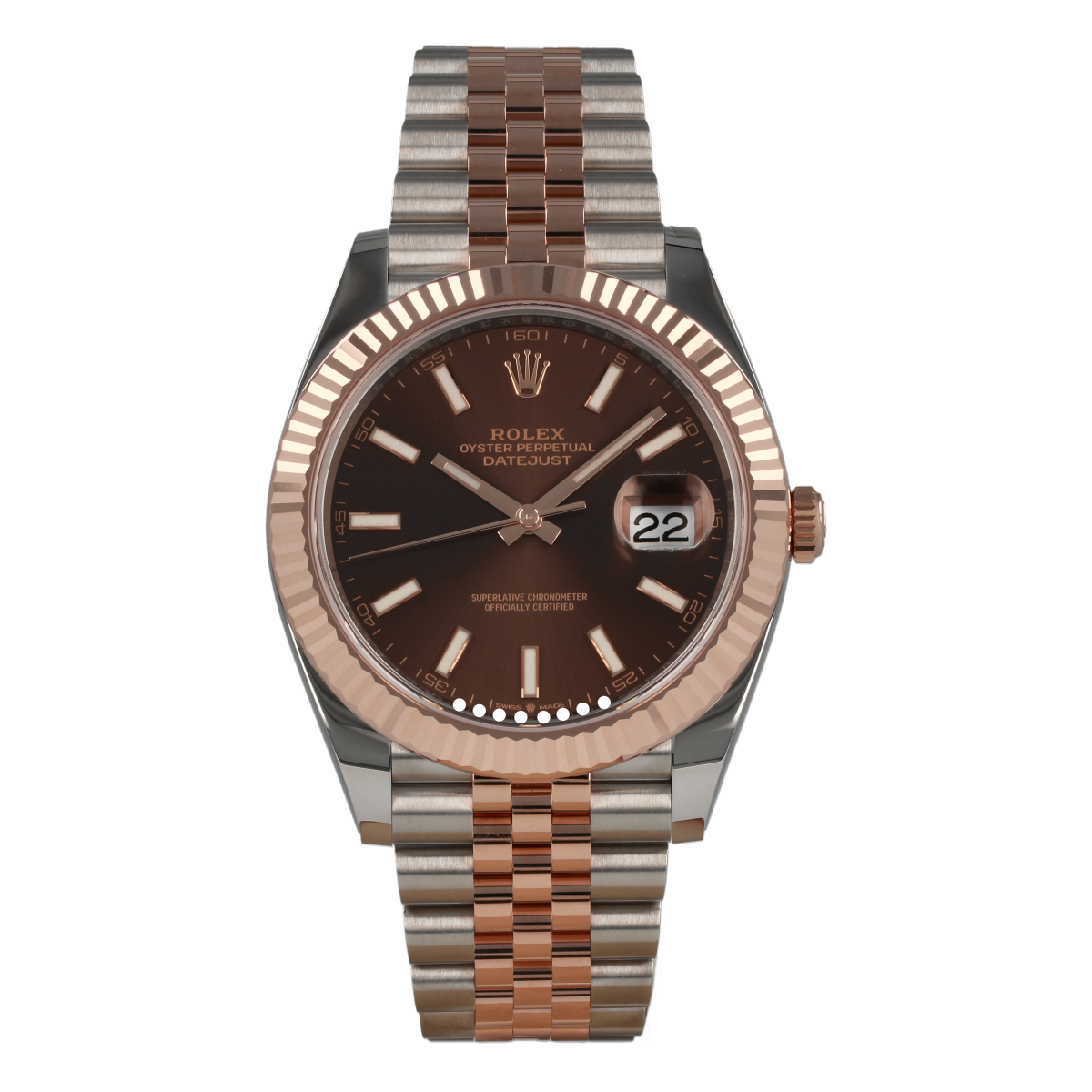 Rolex Datejust 126331 41mm Chocolate Dial Steel and Everose Gold *Brand-New* | Buy pre-owned Rolex watch