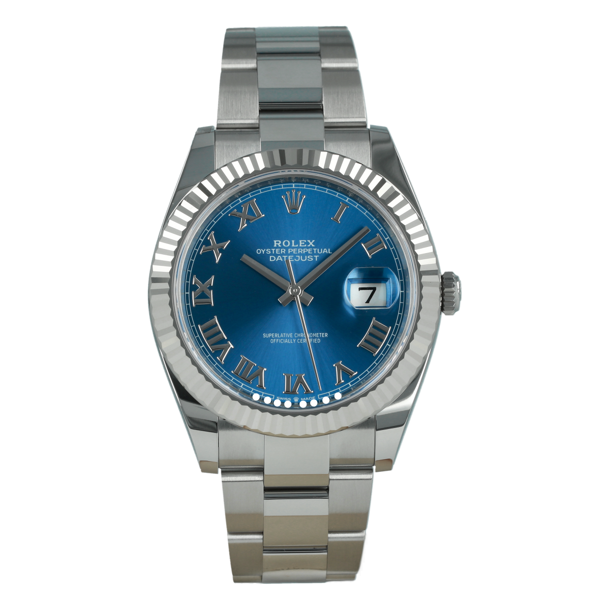 Rolex Datejust 126334 41mm Azzurro Blue Roman Dial *Brand-New* | Buy pre-owned Rolex watch