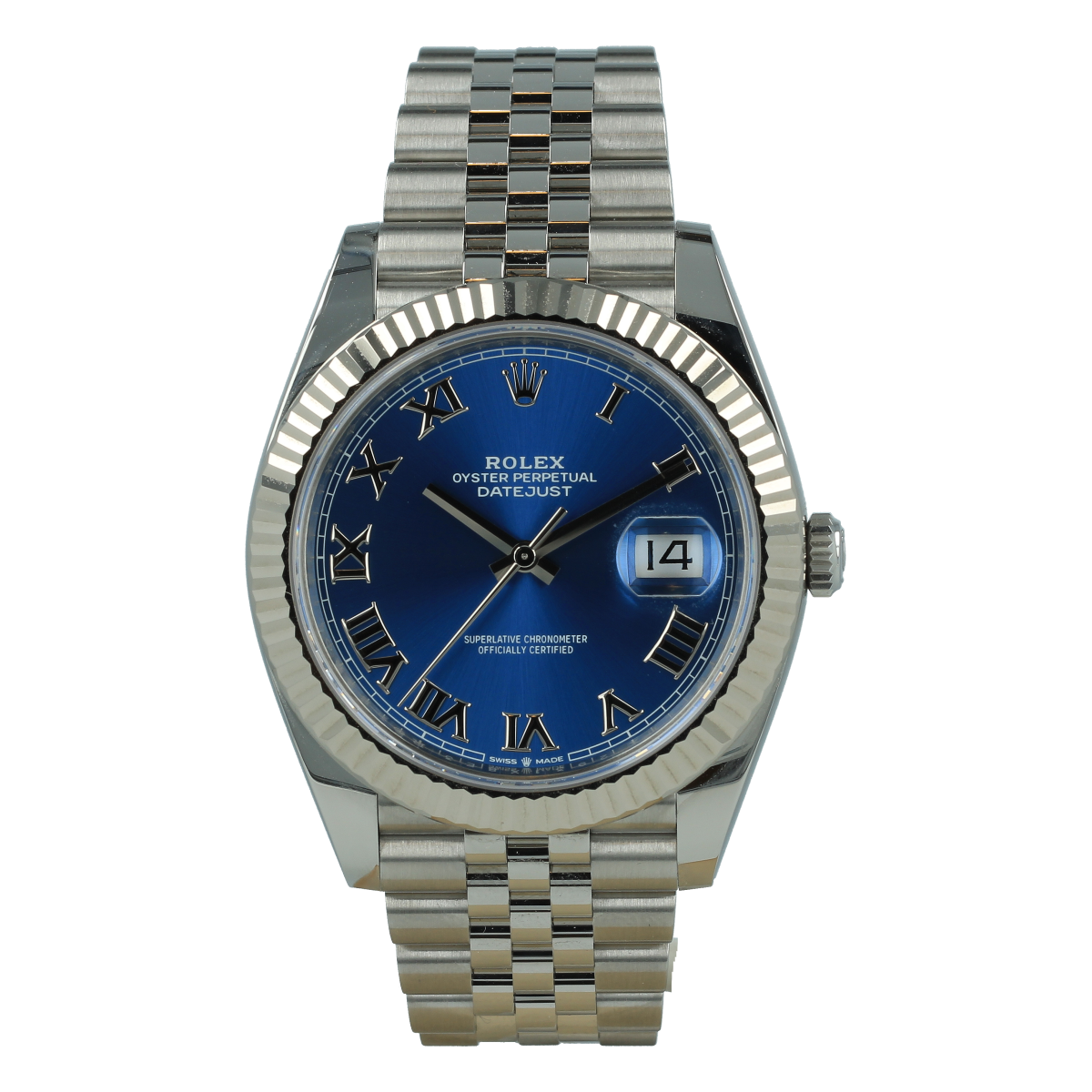 Rolex Datejust 126334 41mm Azzurro Blue Roman Dial *Brand-New* | Buy pre-owned Rolex watch