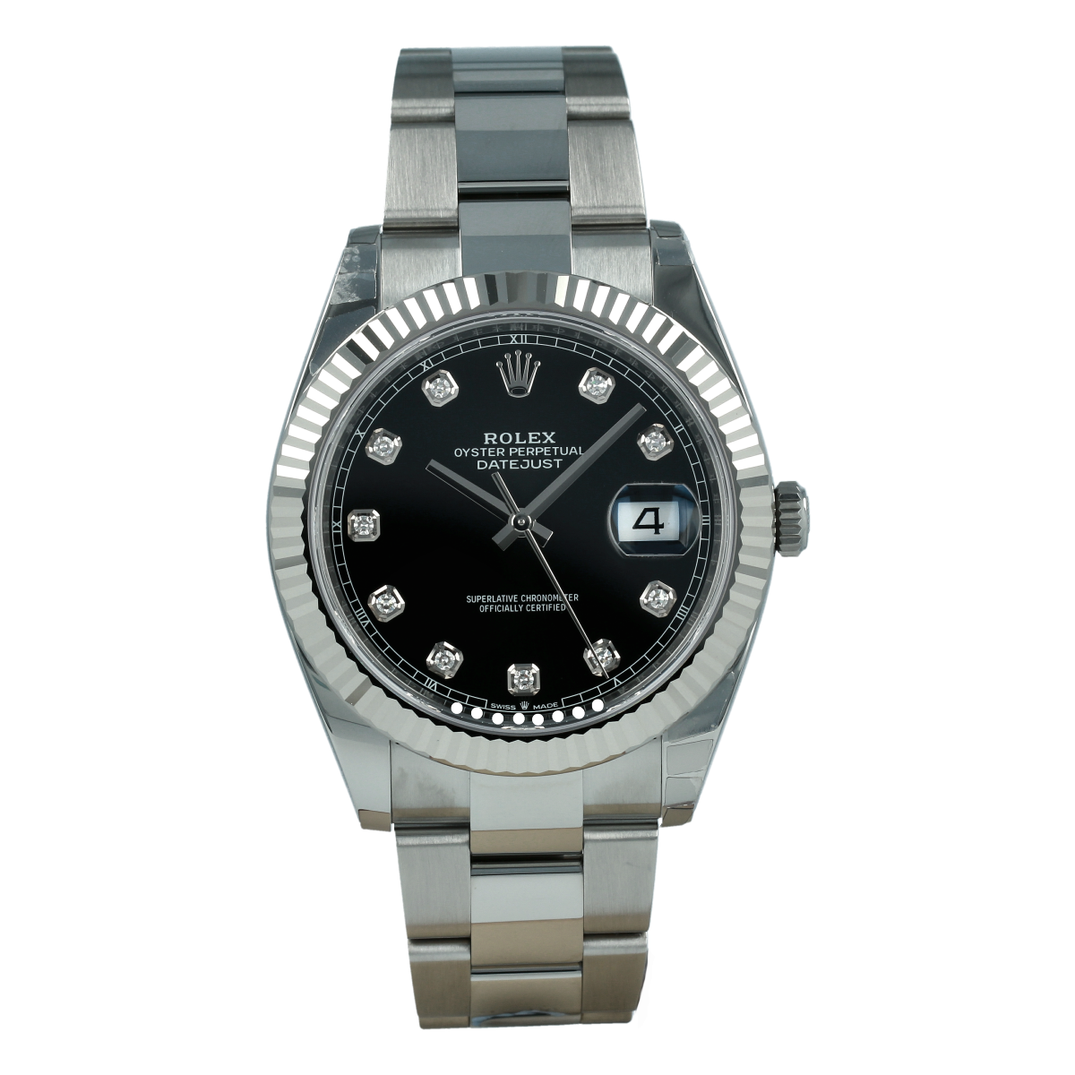 Rolex Datejust 126334 41mm Black Dial with Diamonds *New* | Buy pre-owned Rolex watch