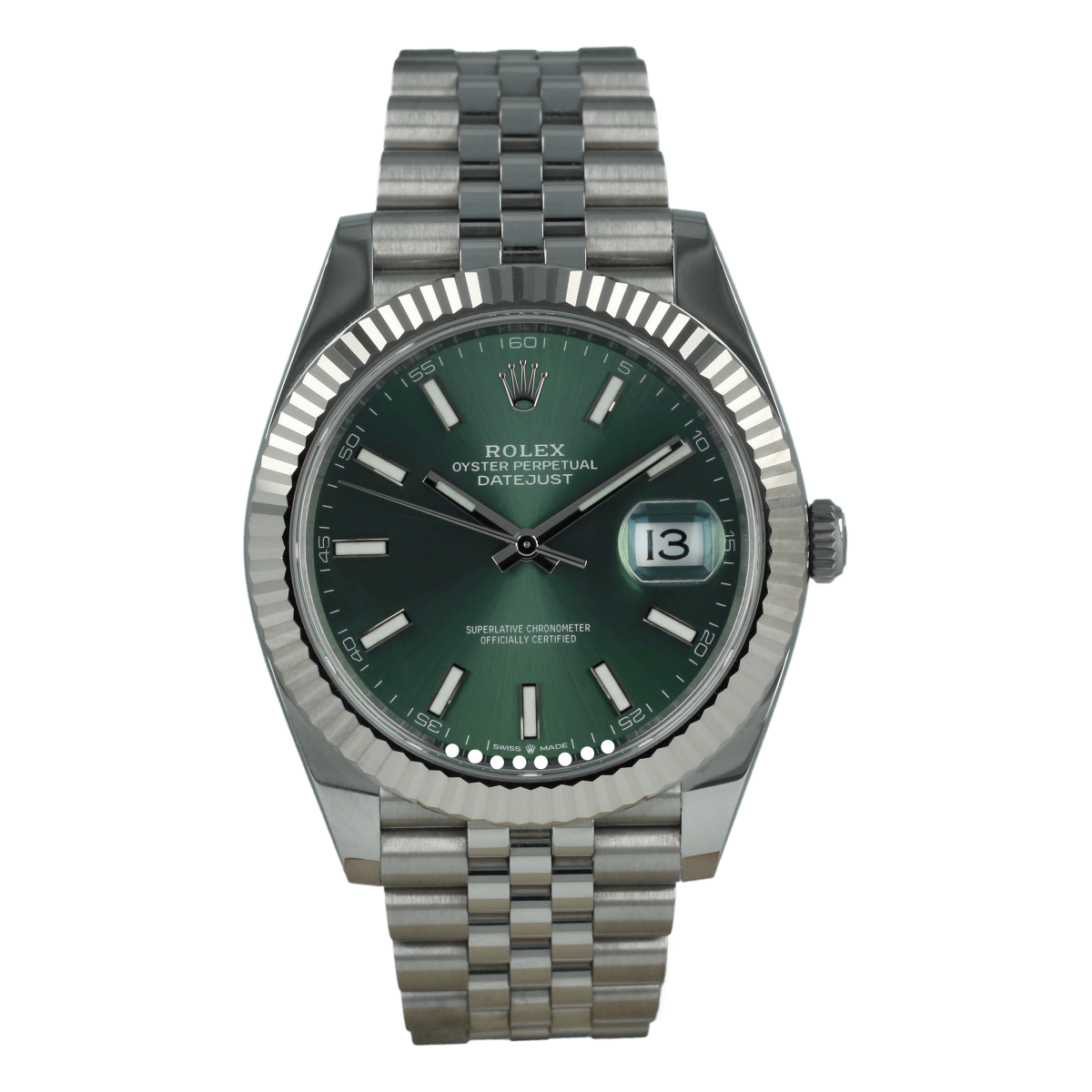 Rolex Datejust 126334 41mm Mint Green Dial *Like New* | Buy pre-owned Rolex watch