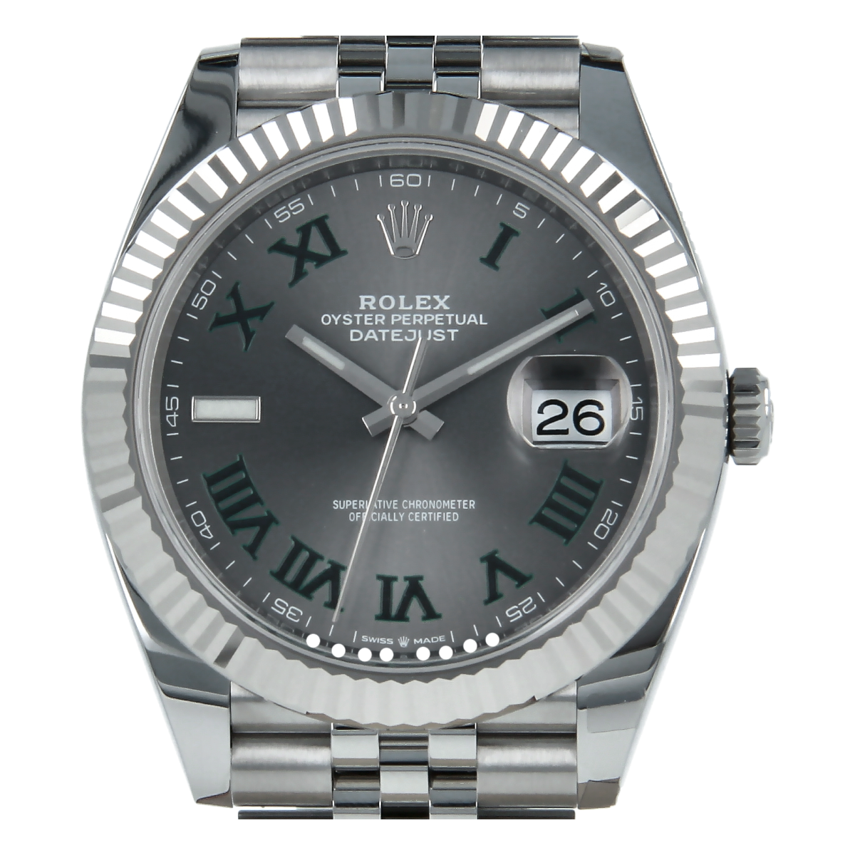 oyster perpetual datejust 126334 rolesor gris 41mm