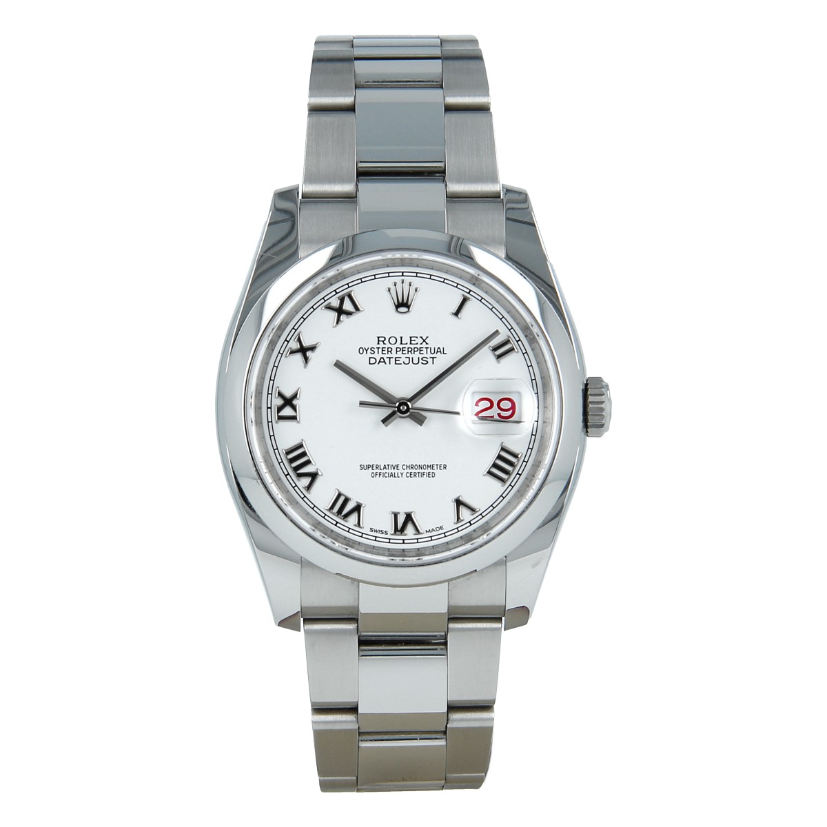 Rolex Datejust 36mm 116200 White Dial 