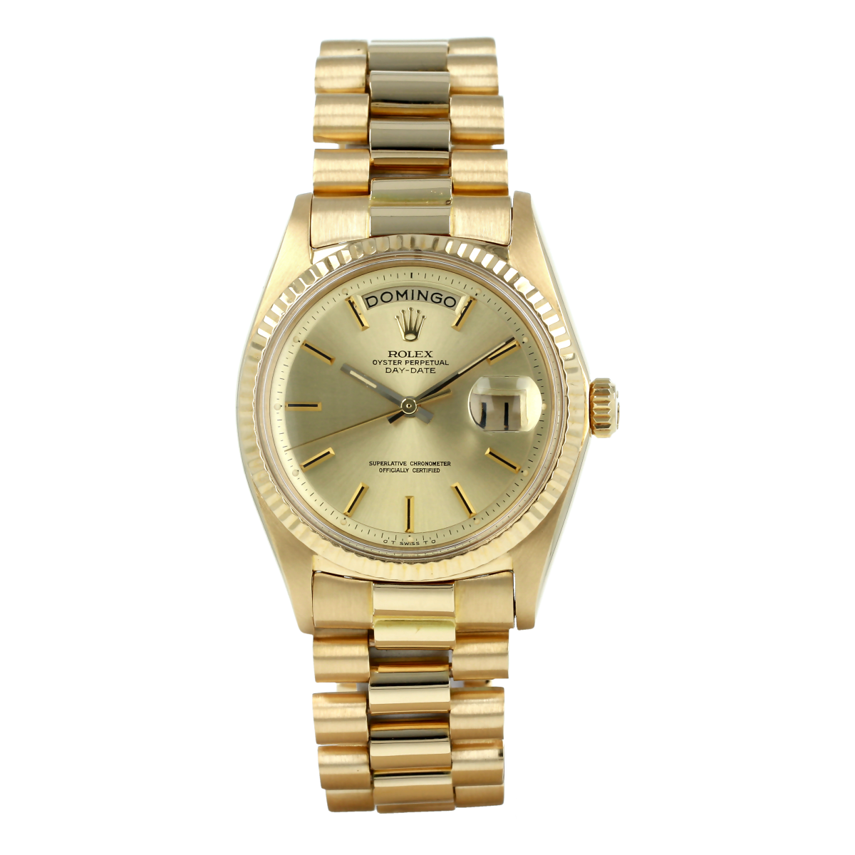 Rolex Day-Date 1803 36mm Yellow Gold Champagne Dial Cal.1556 (1969) | Buy pre-owned Rolex watch