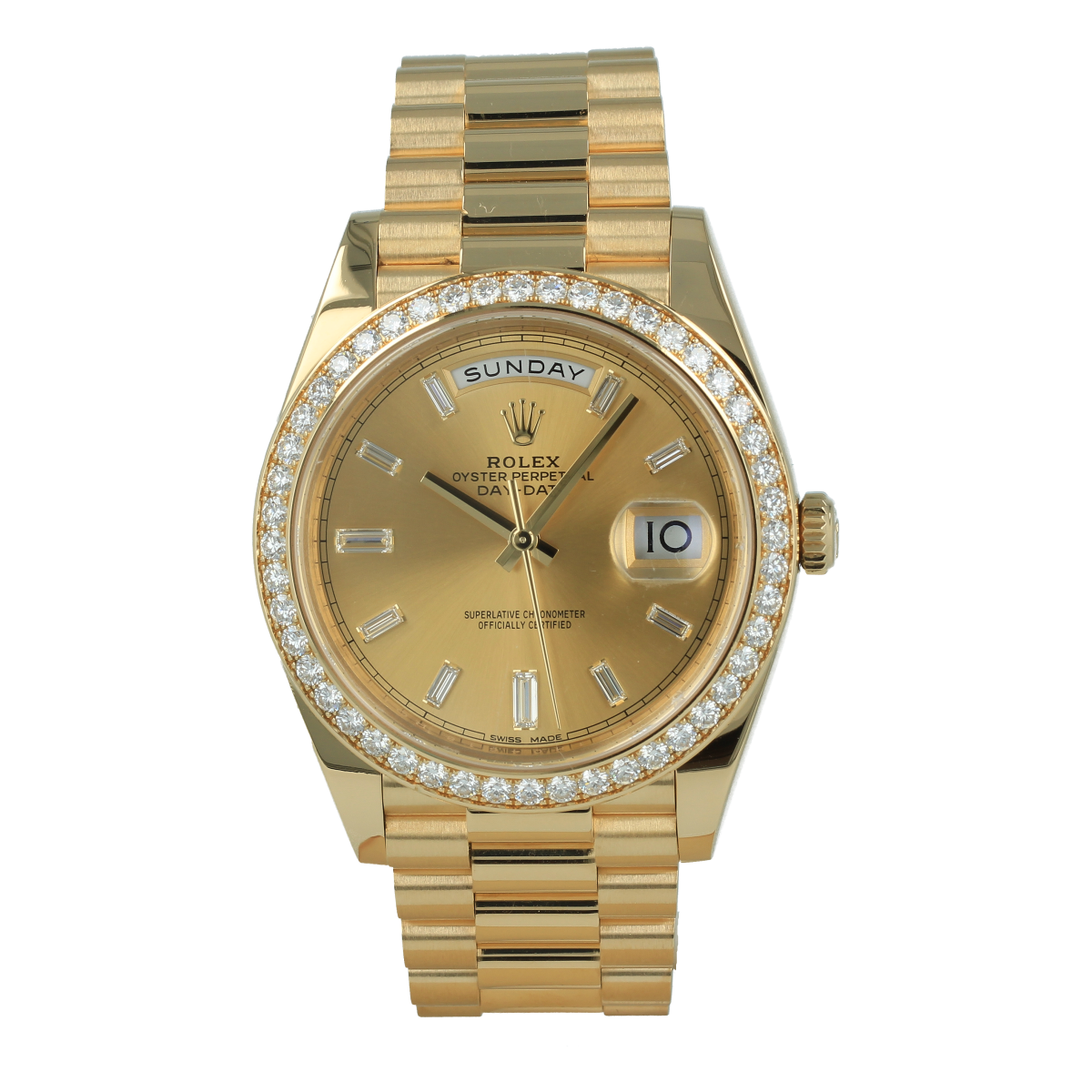 Rolex Day-Date 228238 40mm Oro Amarillo Esfera Blanca *Nuevo a Estrenar* | Comprar reloj Rolex de segunda mano