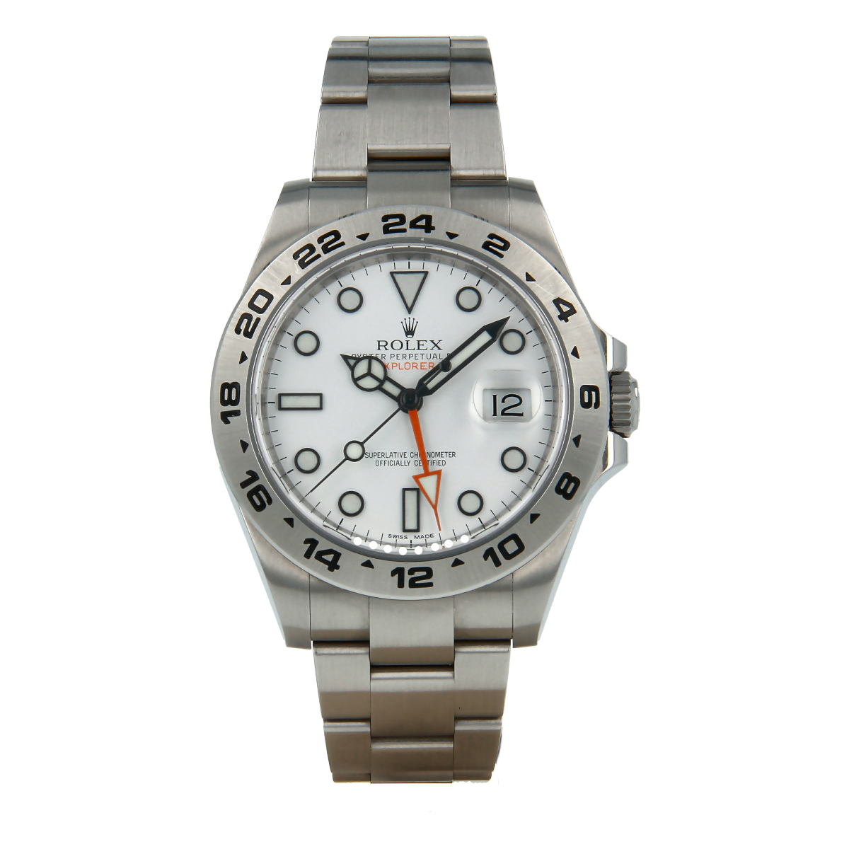 Rolex Explorer II 216570 White Dial *Full Set* | Buy pre-owned Rolex watch