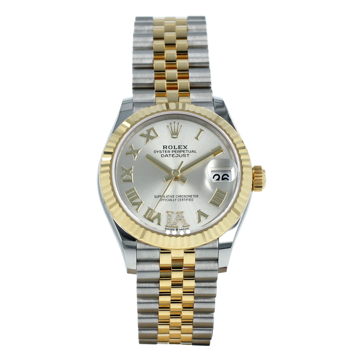 datejust 31mm steel and yellow gold