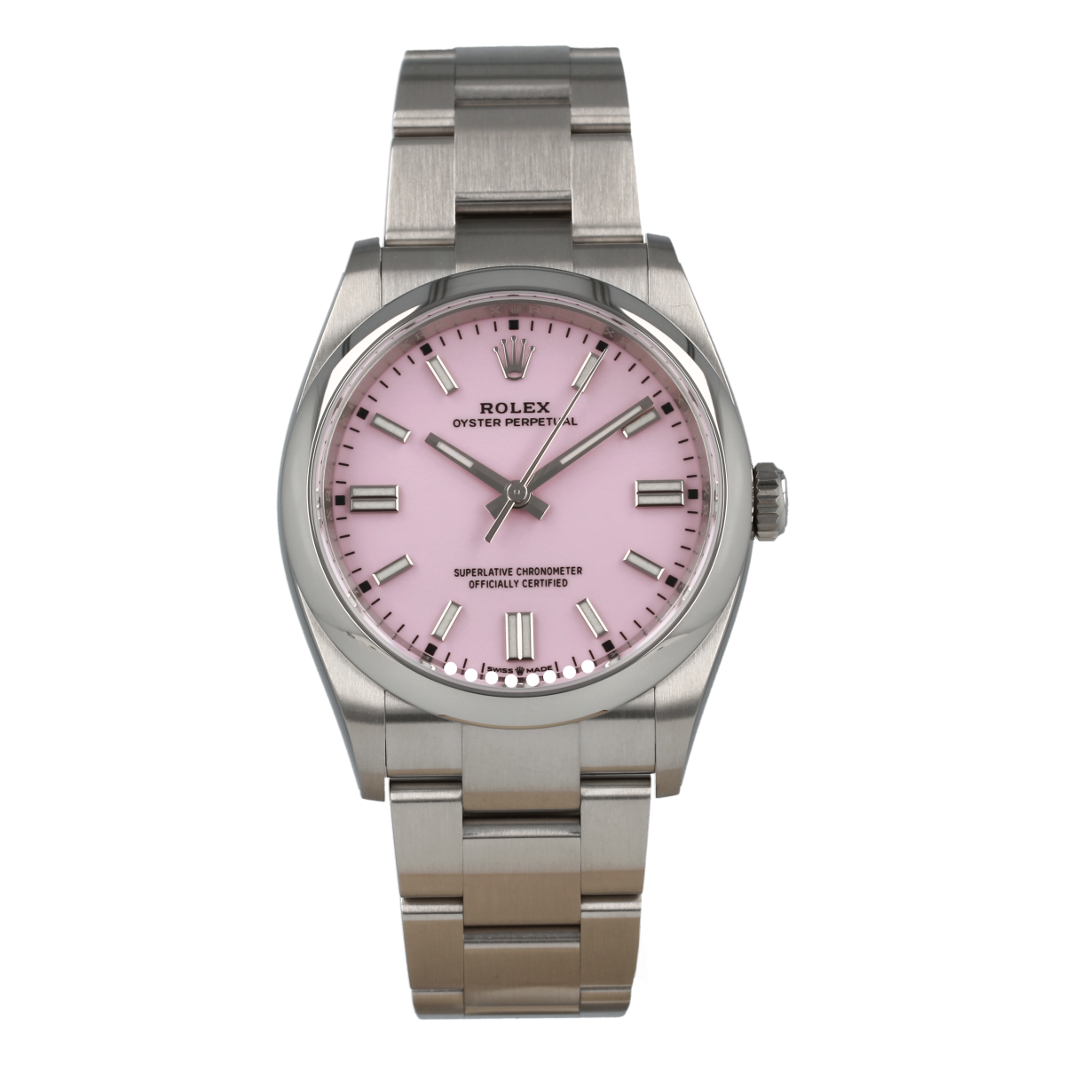 Rolex Oyster Perpetual 126000 36mm Candy Pink Dial *Brand-New* | Buy pre-owned Rolex watch