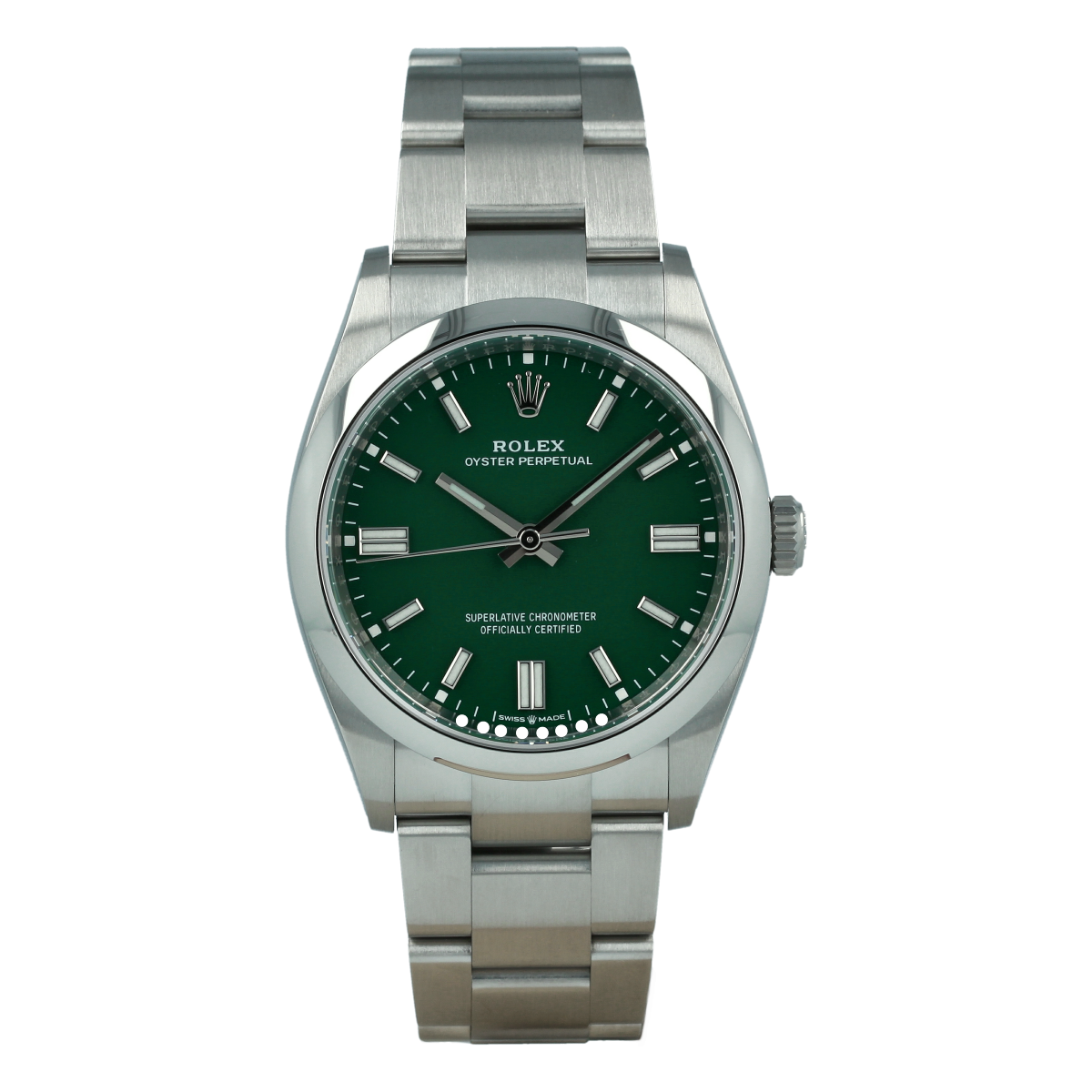 rolex oyster green dial