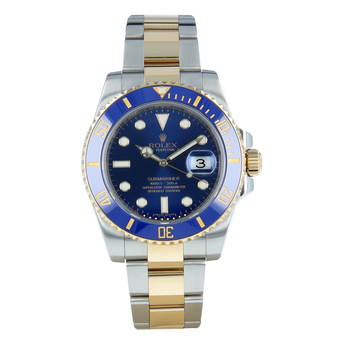 rolex submariner date oystersteel and yellow gold