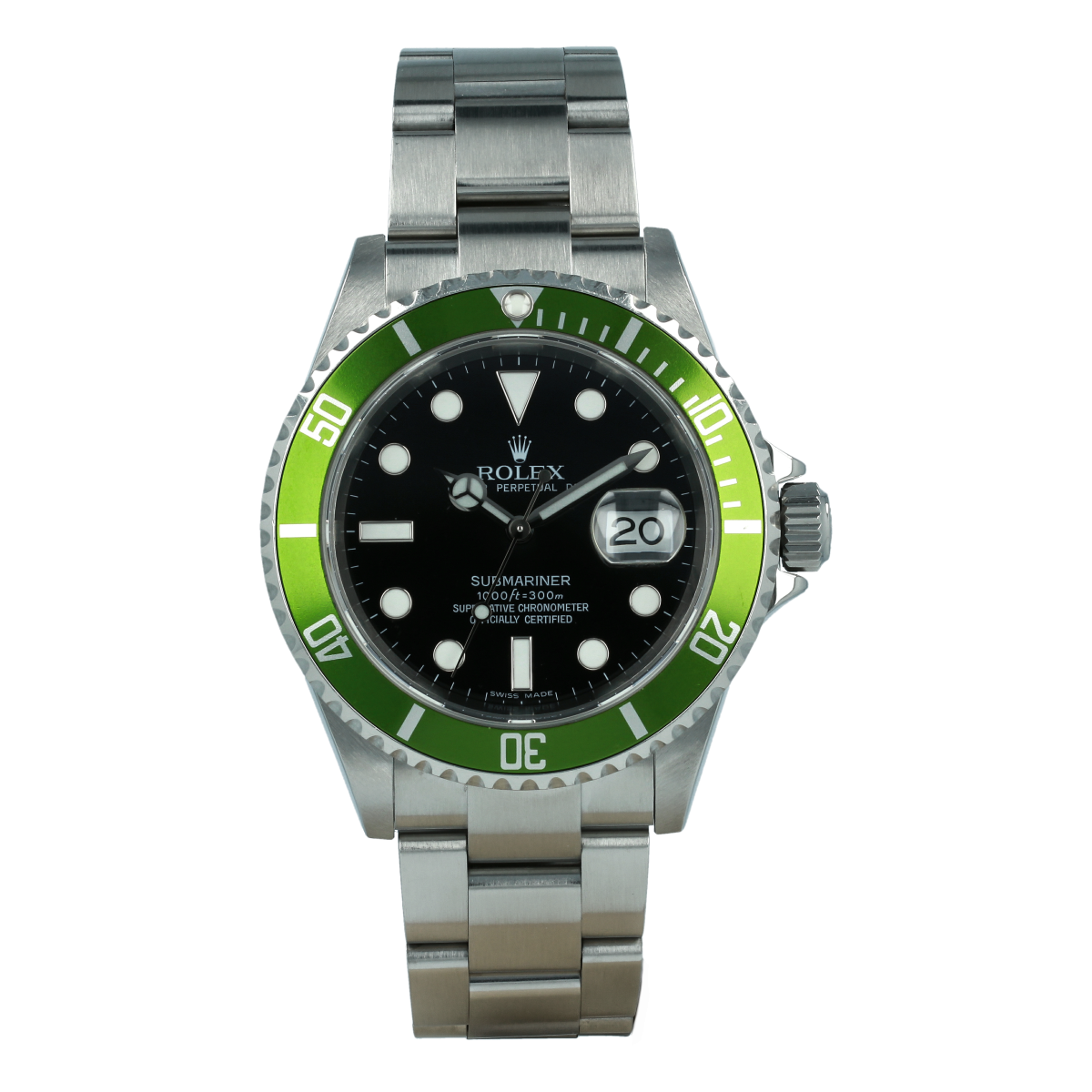 Rolex Submariner Date 16610LV “Kermit (2007) | Buy pre-owned Rolex watch