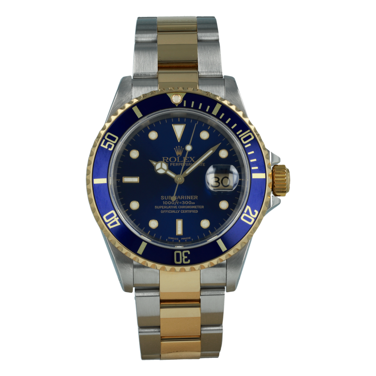 Rolex Submariner Date 16613 Blue Dial (2002) *Full Set* | Buy pre-owned Rolex watch