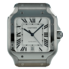 Cartier Santos L Silvered Dial Steel *With Box* [ID15167]