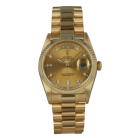 Rolex Day-Date 18238 36mm Yellow Gold Diamond-Set Champagne Dial (1994) [ID15353]